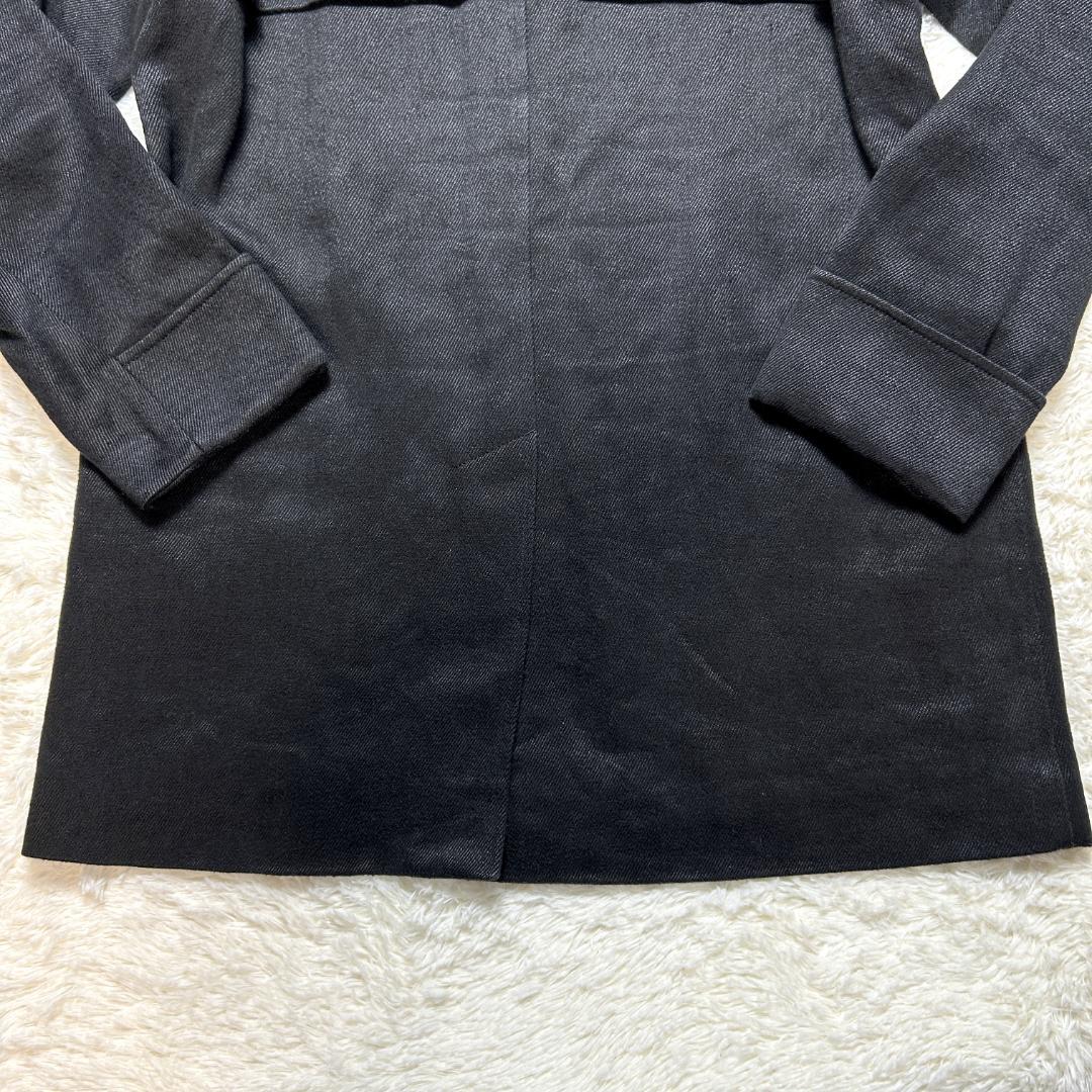 極美品✨ネストローブコンフェクト リネン ステンカラーコート L相当 ブラック