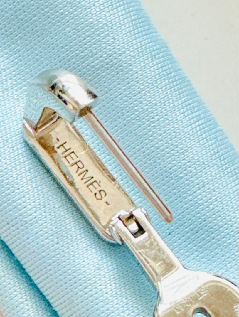 エルメス　HERMES シングルピアス 《エトリエ》 ブラック