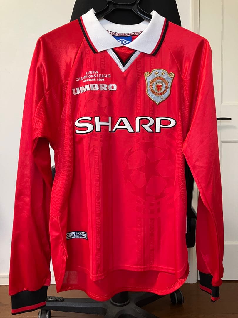 マンチェスター・ユナイテッド　1999年CL優勝記念ユニフォーム　長袖