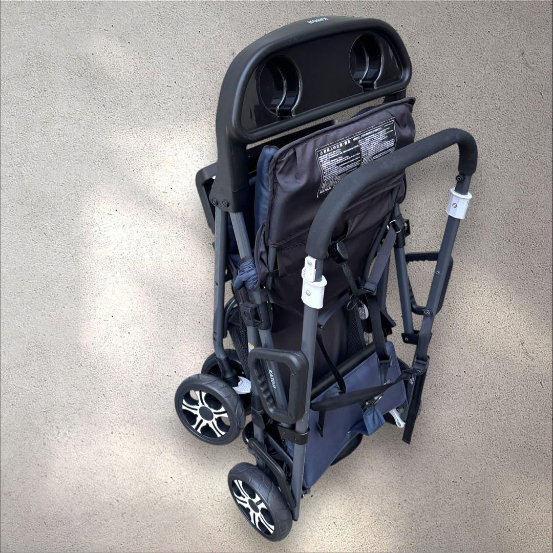 KATOJI カトージ　2人でゴー　2人乗りベビーカー　紺