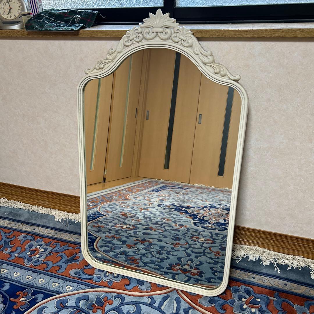 店舗什器アンティーク　mirror 美容院　鏡