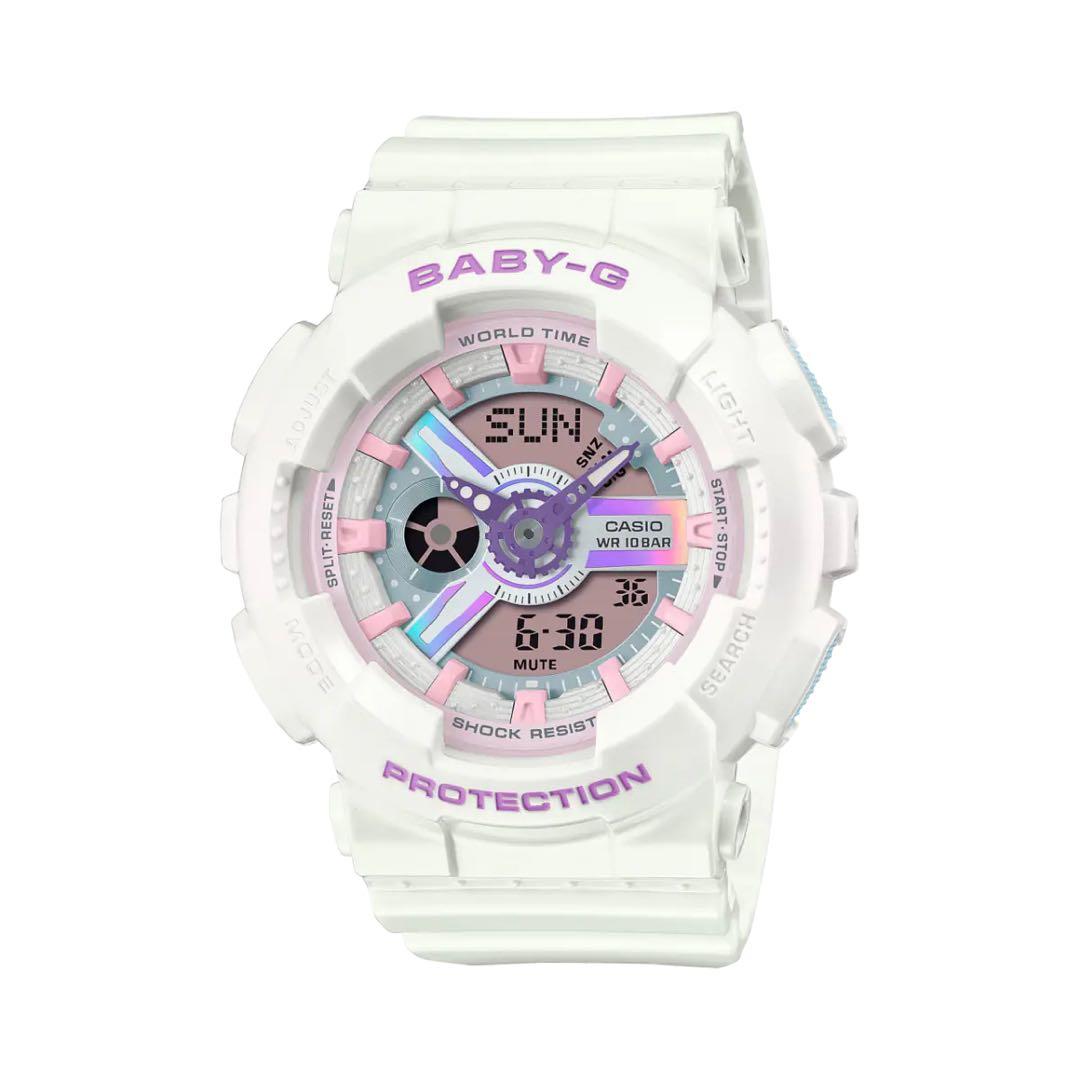 【未使用】CASIO BA-110FH-7AJF 腕時計　ベビーG 白　ピンク