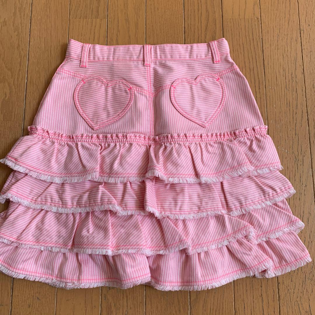 Mezzo Piano フリルスカート ピンク