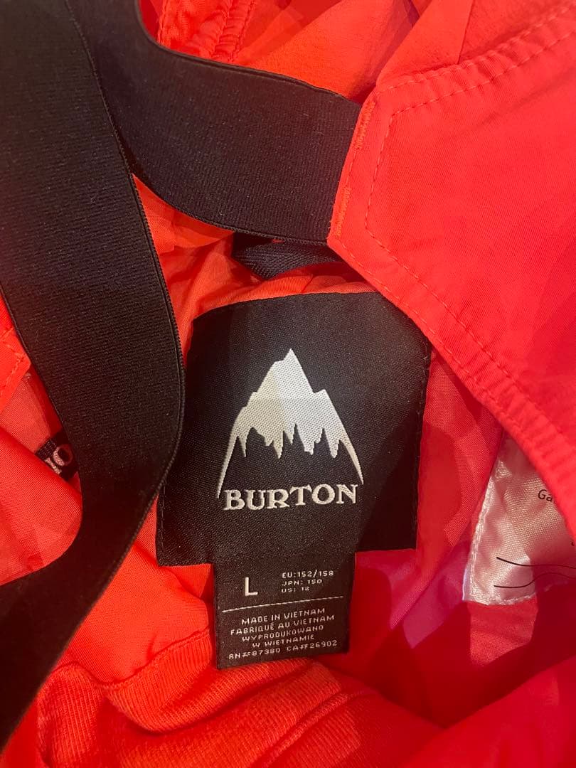 キッズ用BURTON スノーボードウェア Lサイズ オレンジ