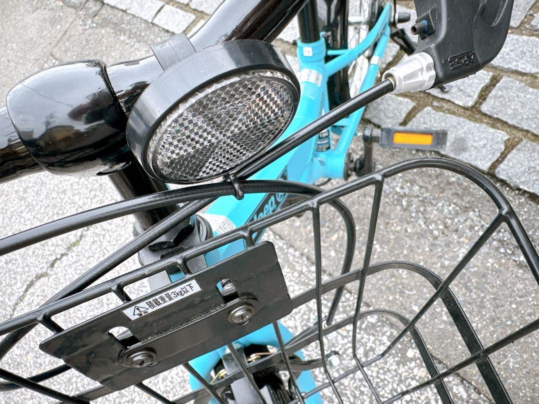 shiori Jeep 子供用自転車 水色 16インチ 前バスケット付き