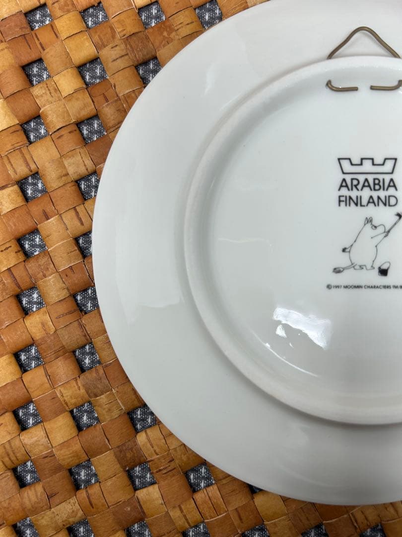 アラビア1997年ムーミン プレート➕プレートハンガー 2点セット