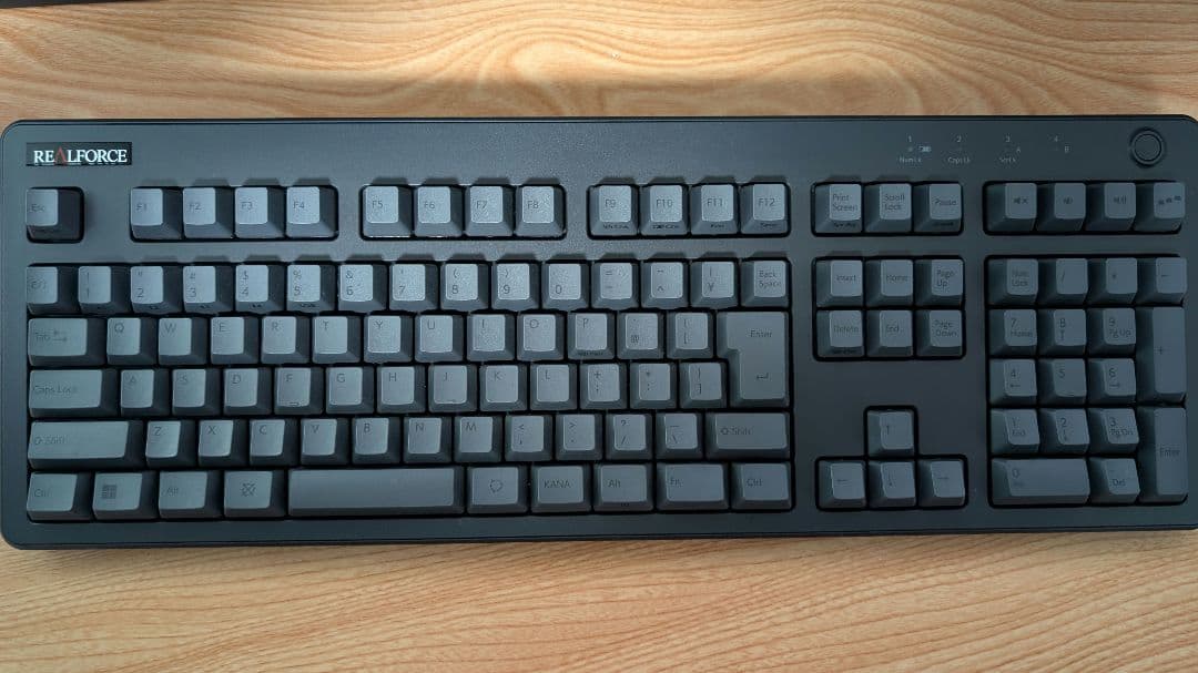 REALFORCE R3 30g　昇華印刷キーキャップ　ダークグレー