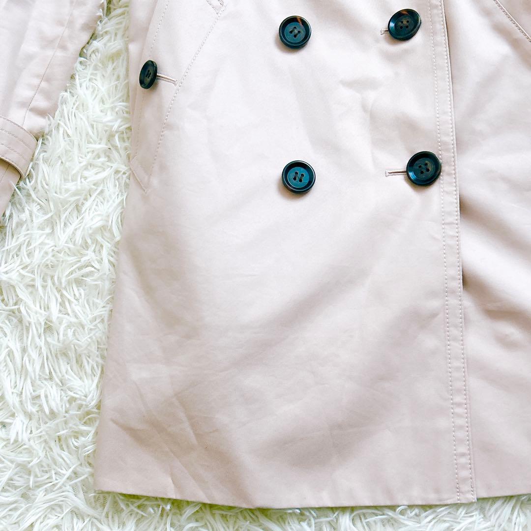 COACH トレンチコート　ロング　シグネチャ　ベルト　ピンク　F34025 S