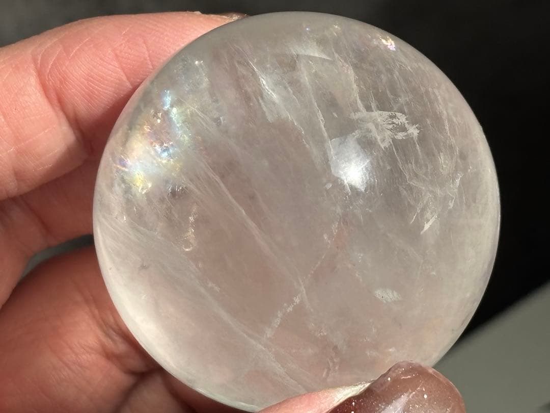 《カラーレスフローライト＊高品質の爆虹スフィア》