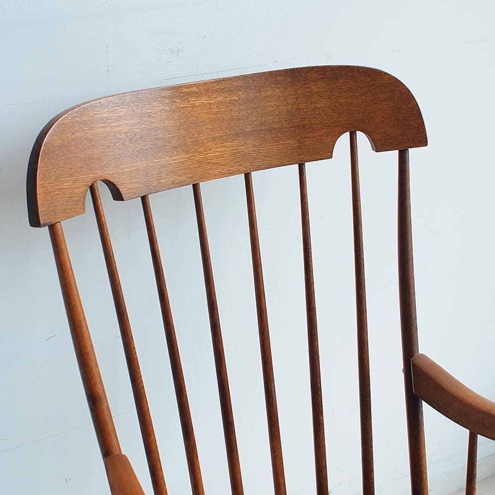 飛騨産業 キツツキ ロッキングチェア オーク無垢材 ビンテージ ZR23889