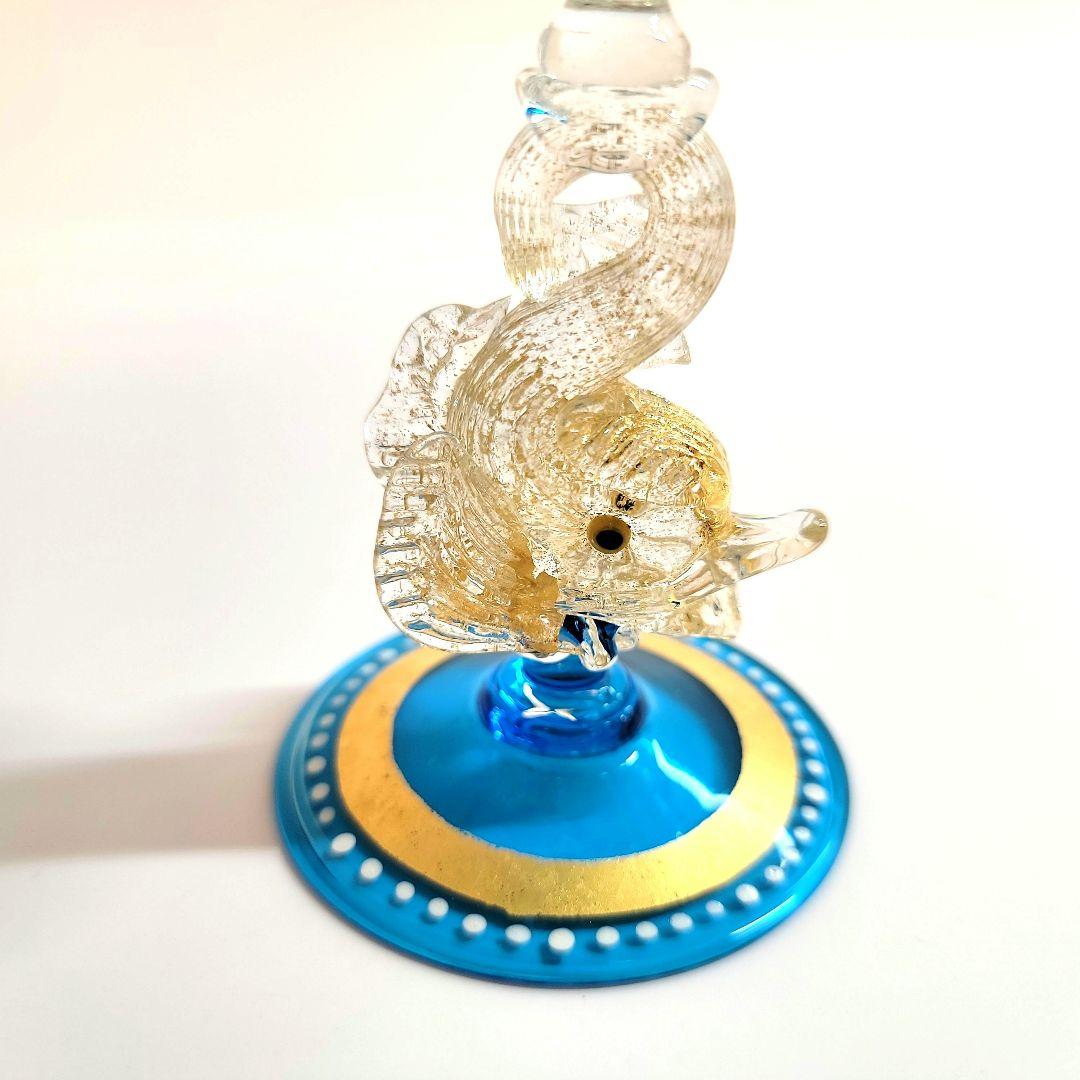 ❇希少❇ ムラーノ ベネチアグラス ワイングラス 青色