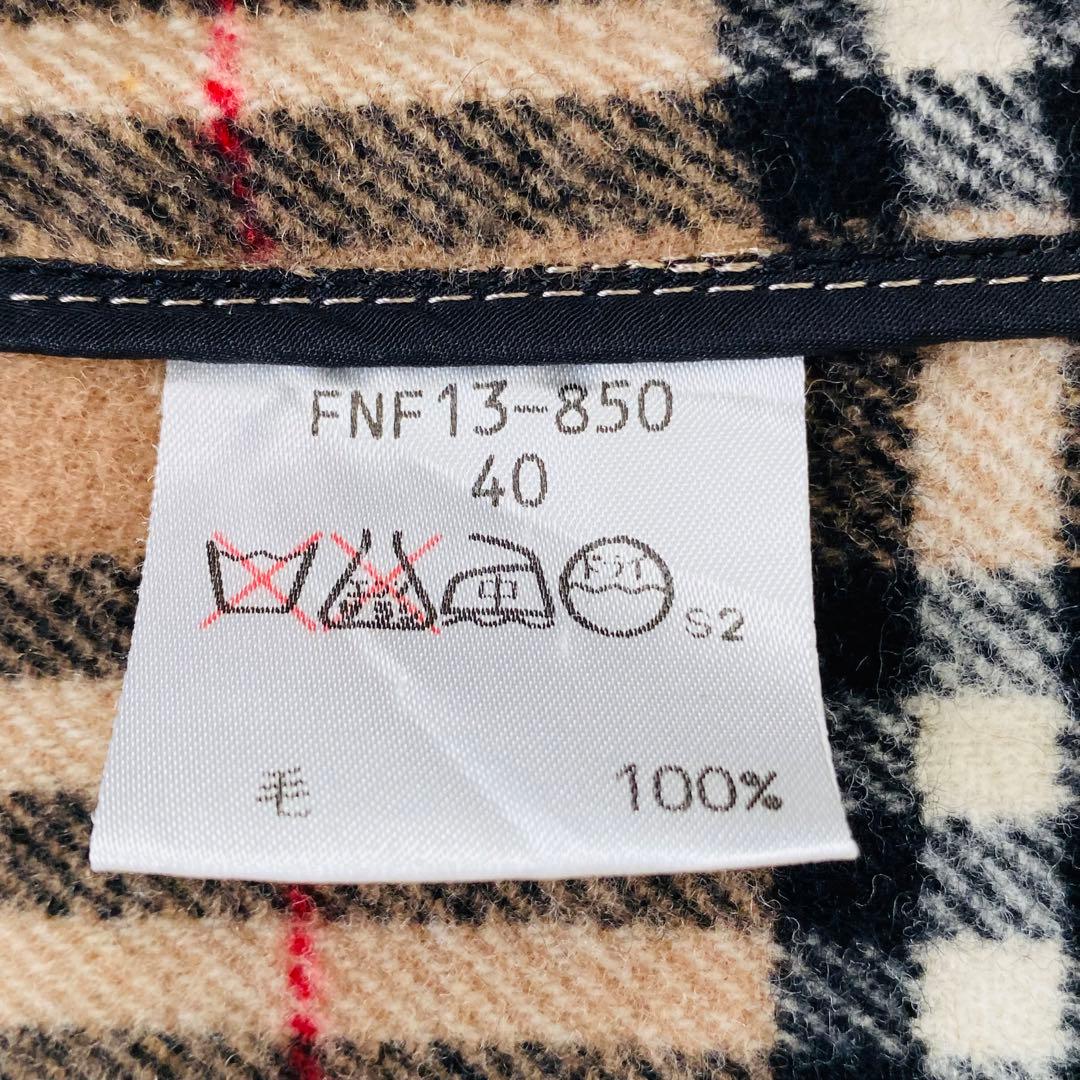2505A 美品バーバリーロンドン ダッフルコート裏地ノバチェック ロング 40