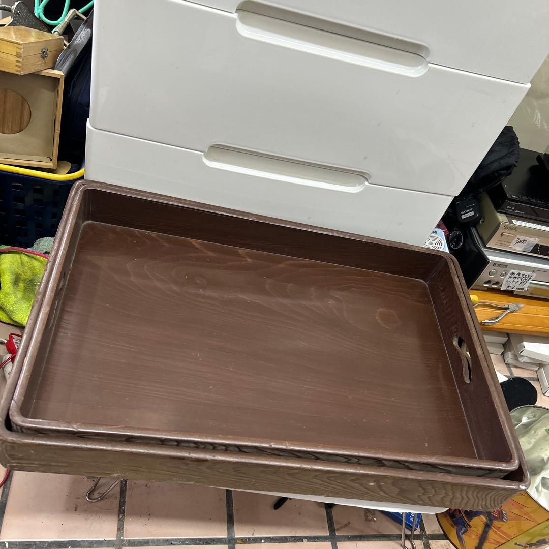 乱箱 欅 乱れ箱 衣裳盆 衣装盆 浴衣入れ 昭和レトロ　　2個セット