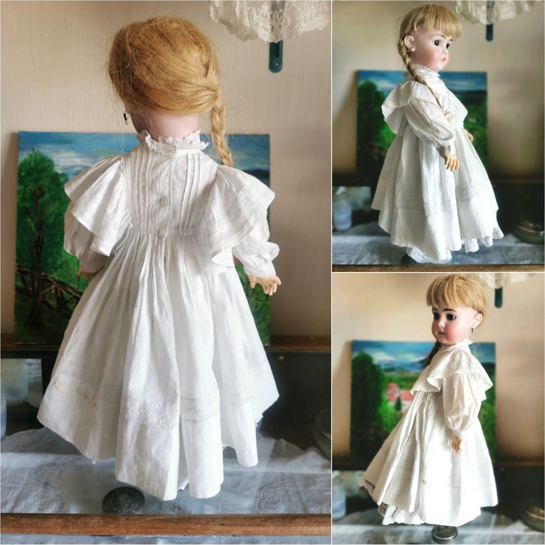 アンティーク ビスクドール シモンハルビック 動く関節 お下げ三編み髪美しい人形