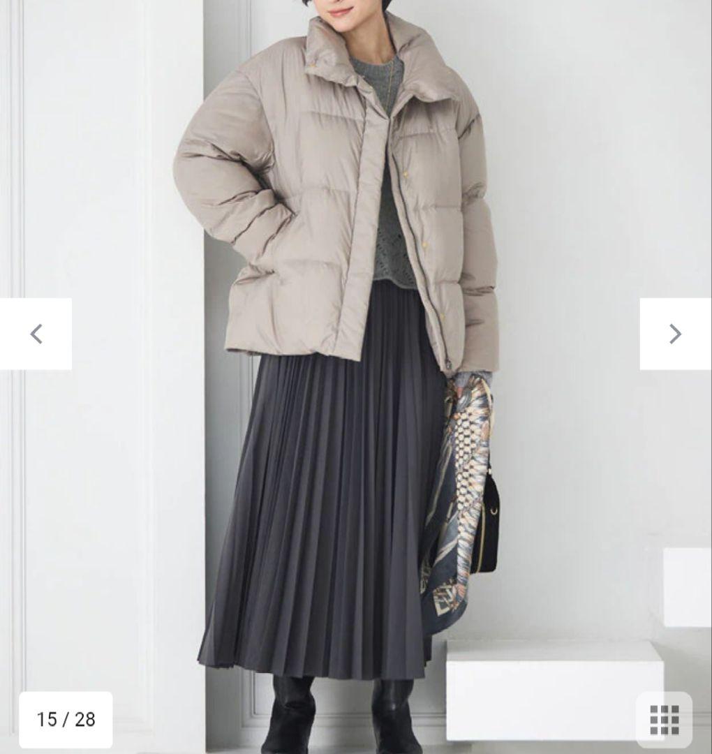 23区 今季シレータフタ ハイネック ショート ダウンコート