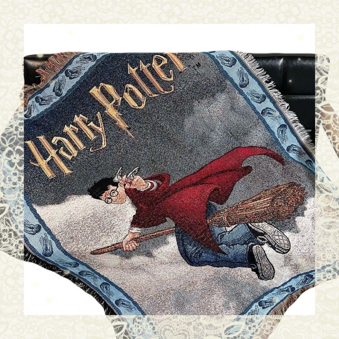 ムービーロゴ入り　ハリー　ハリーポッター　ラグ　ソファーカバー150×120