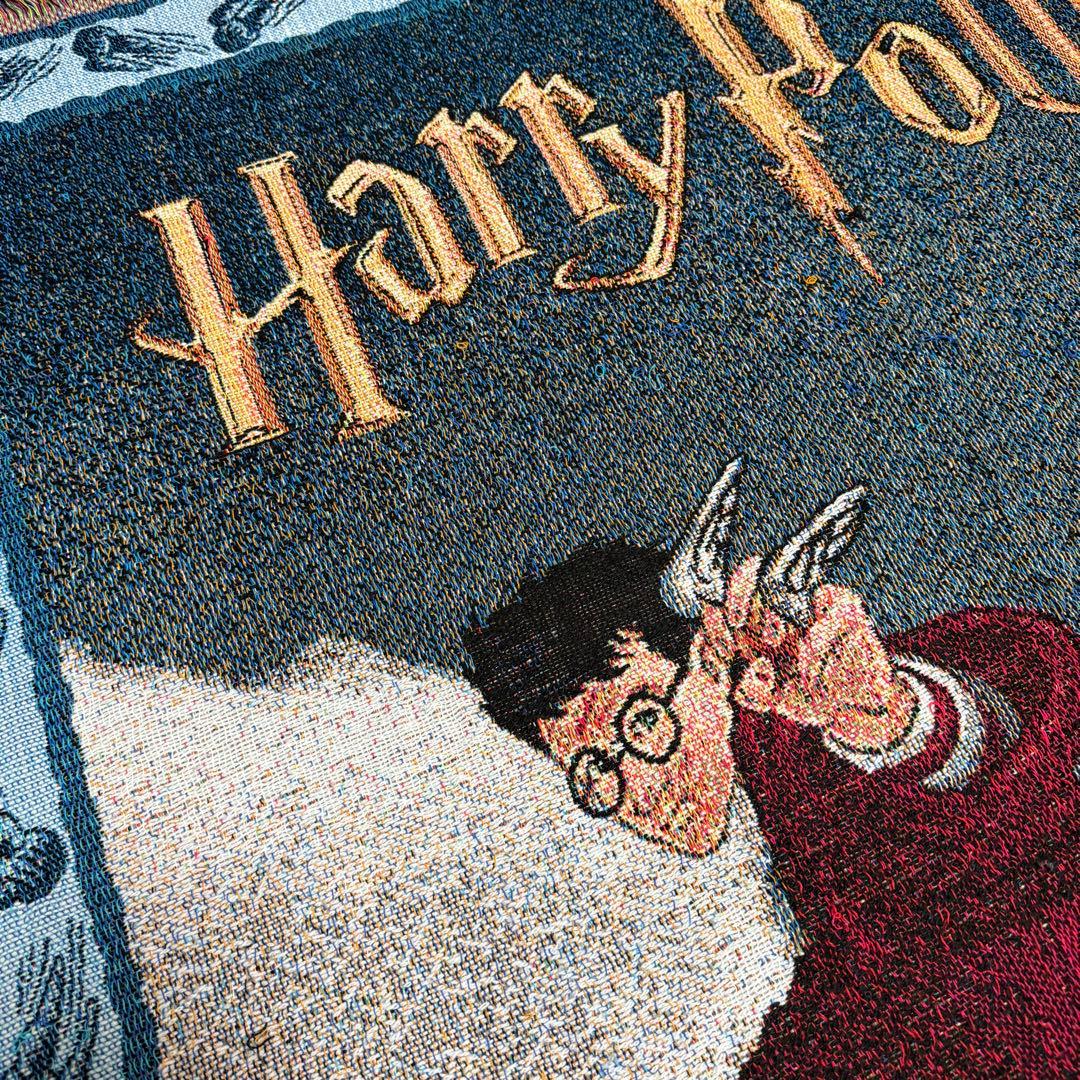 ムービーロゴ入り　ハリー　ハリーポッター　ラグ　ソファーカバー150×120