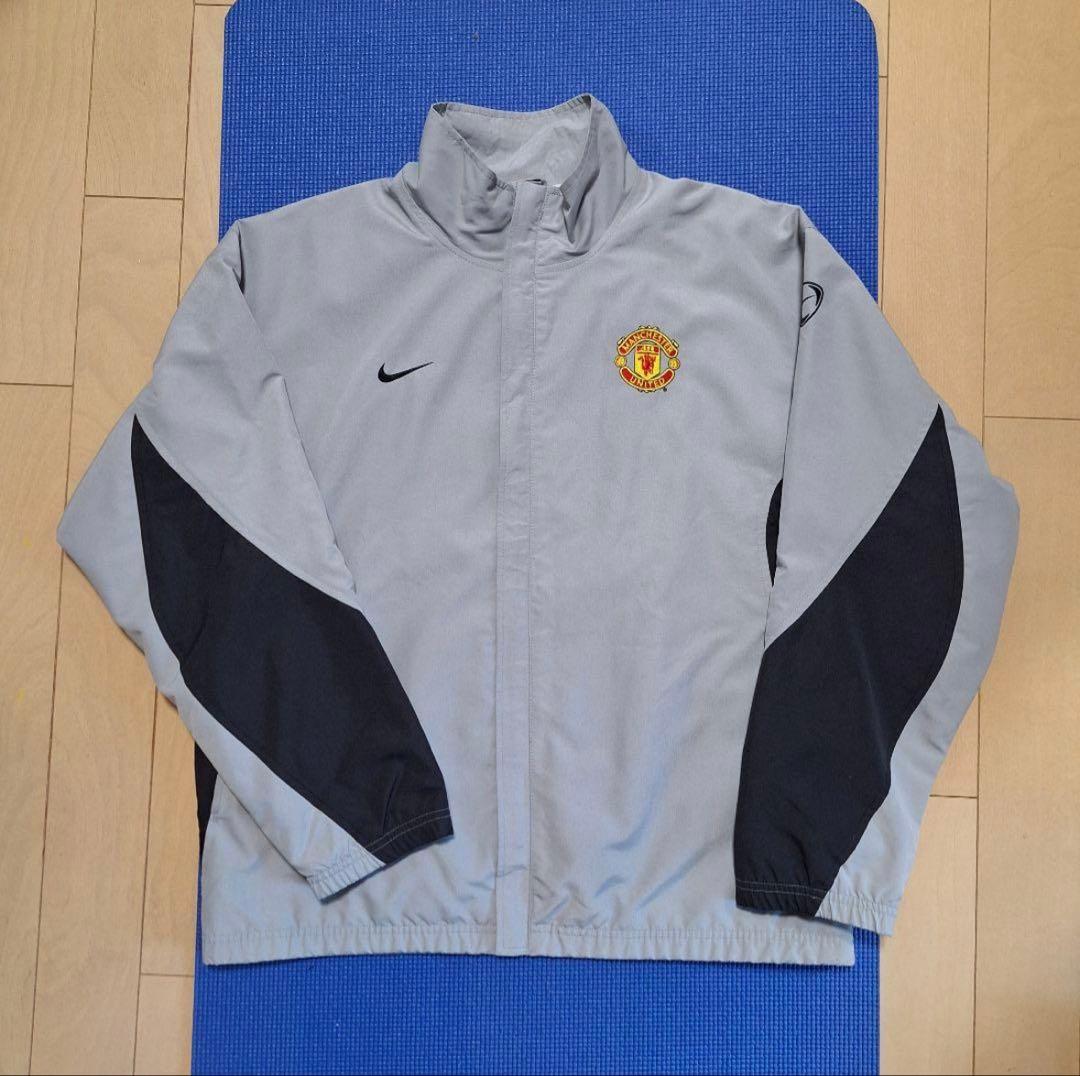 NIKEナイキ刺繍ロゴ フルジップマンチェスターユナイテッドジャケットブルゾン