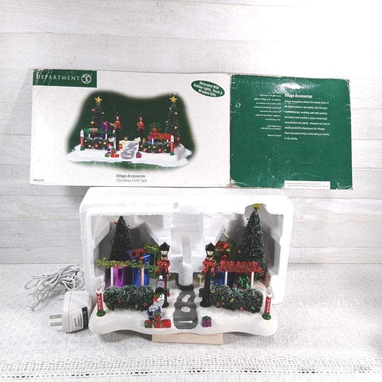 g*a様 DEPARTMENT56 クリスマス イルミネーション ジオラマ ヴィ