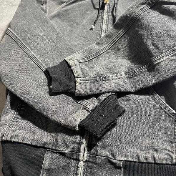 80-90s 星タグ USA製 ブラック カーハート アクティブジャケット