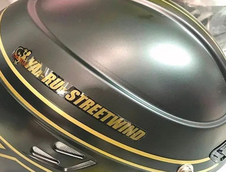 T　ヤールーヴィンテージ　ブラウンヘルメット ミラーシールド付き