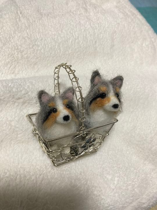 見本品 羊毛フェルトシェルティ