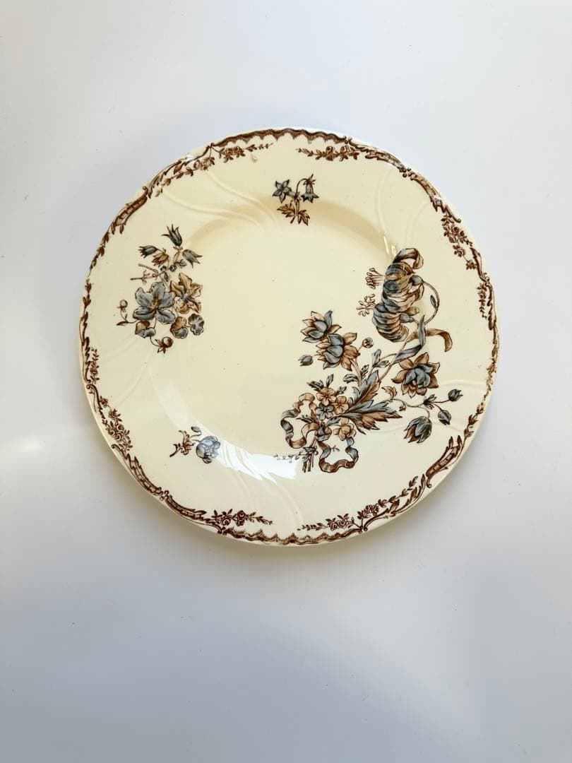 SALINS サラン窯　フランス　アンティーク　プレート　平皿