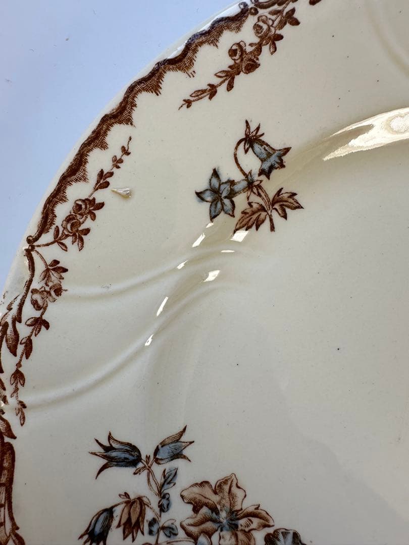 SALINS サラン窯　フランス　アンティーク　プレート　平皿