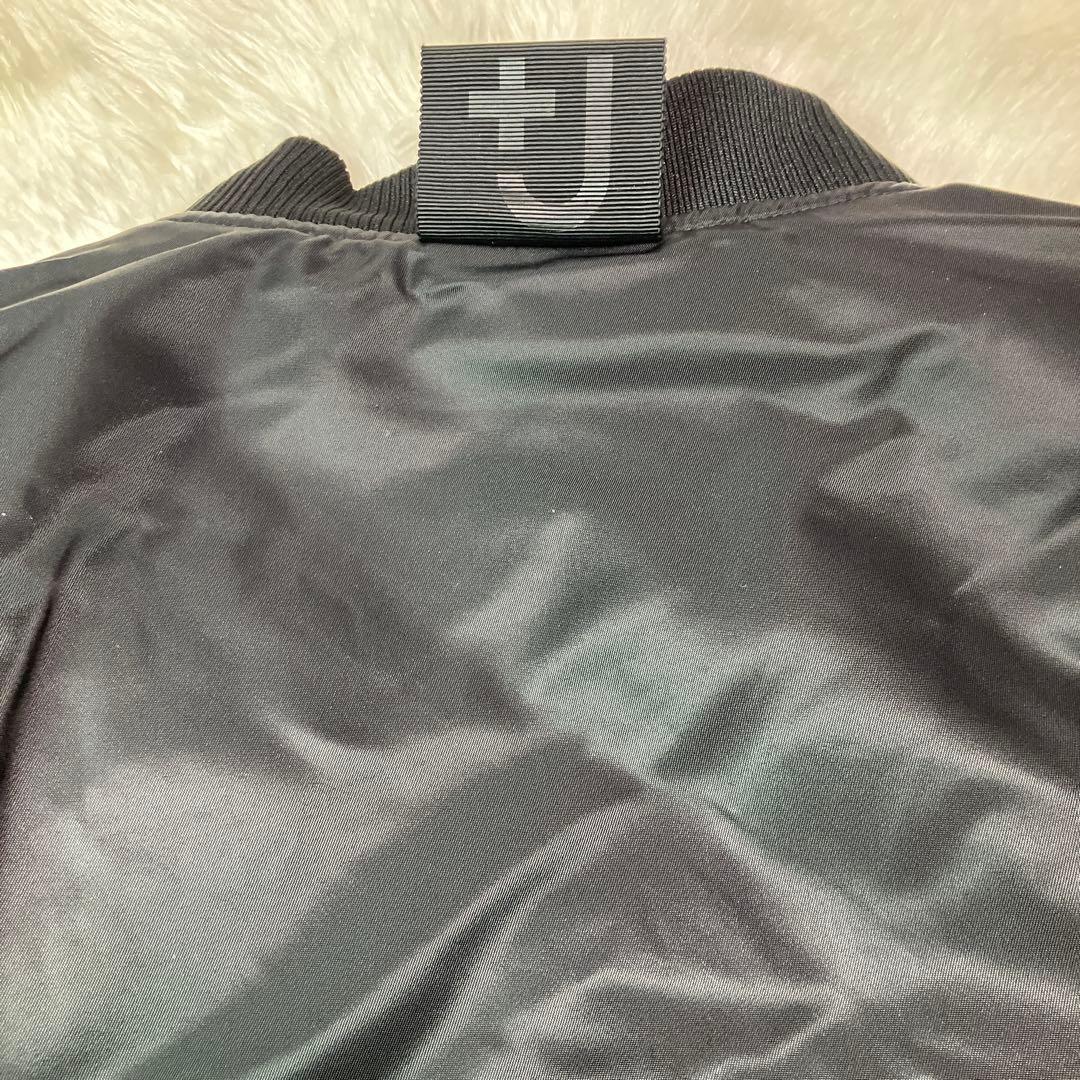 【美品】ユニクロ　UNIQLO ＋J オーバーサイズMA‐1ダウン　黒　XS