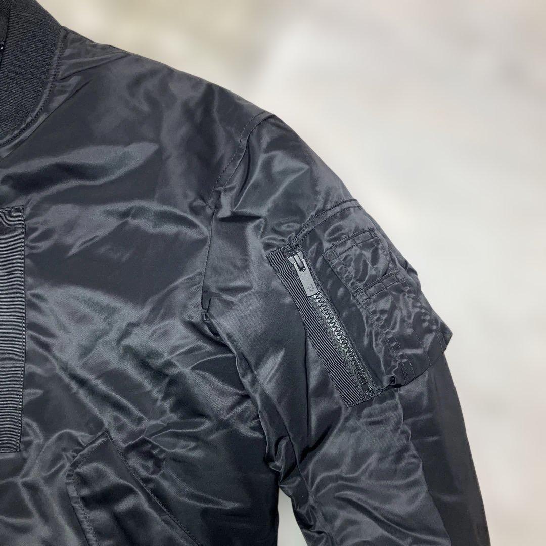 【美品】ユニクロ　UNIQLO ＋J オーバーサイズMA‐1ダウン　黒　XS