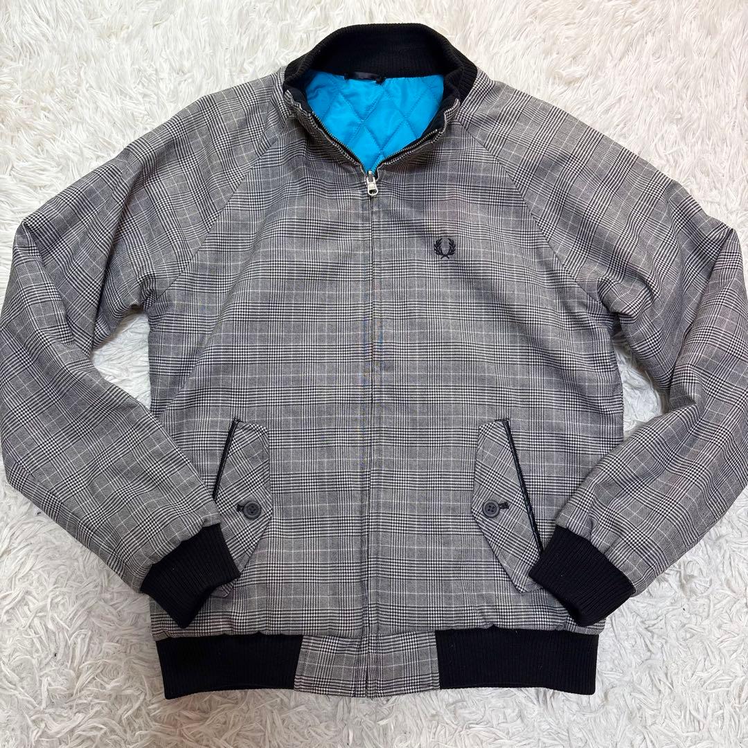 フレッドペリー　リバーシブルブルゾン　　キルティング　グレンチェック