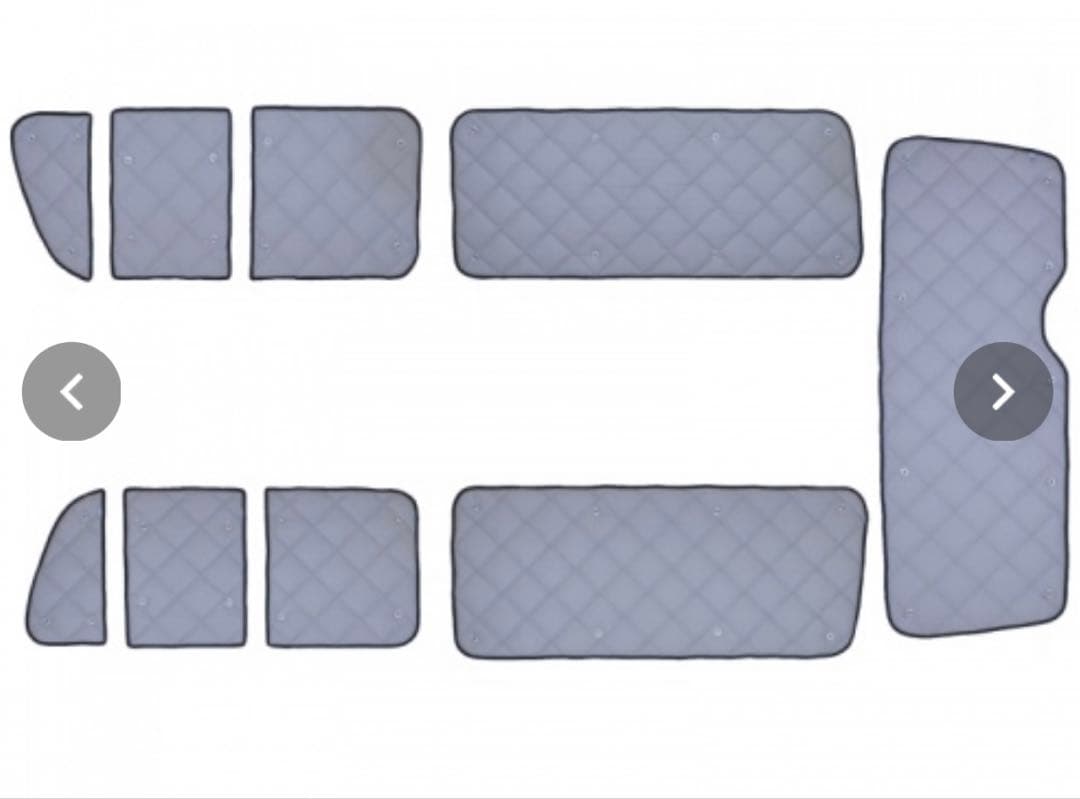 aizu マルチシェード ブラッキー ハイエース 4型 5型 リア9サンシェード