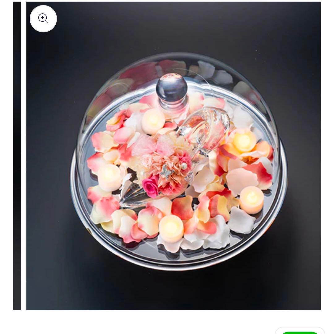 【新品未使用】クリスタルガラスの保管ドームスタンド