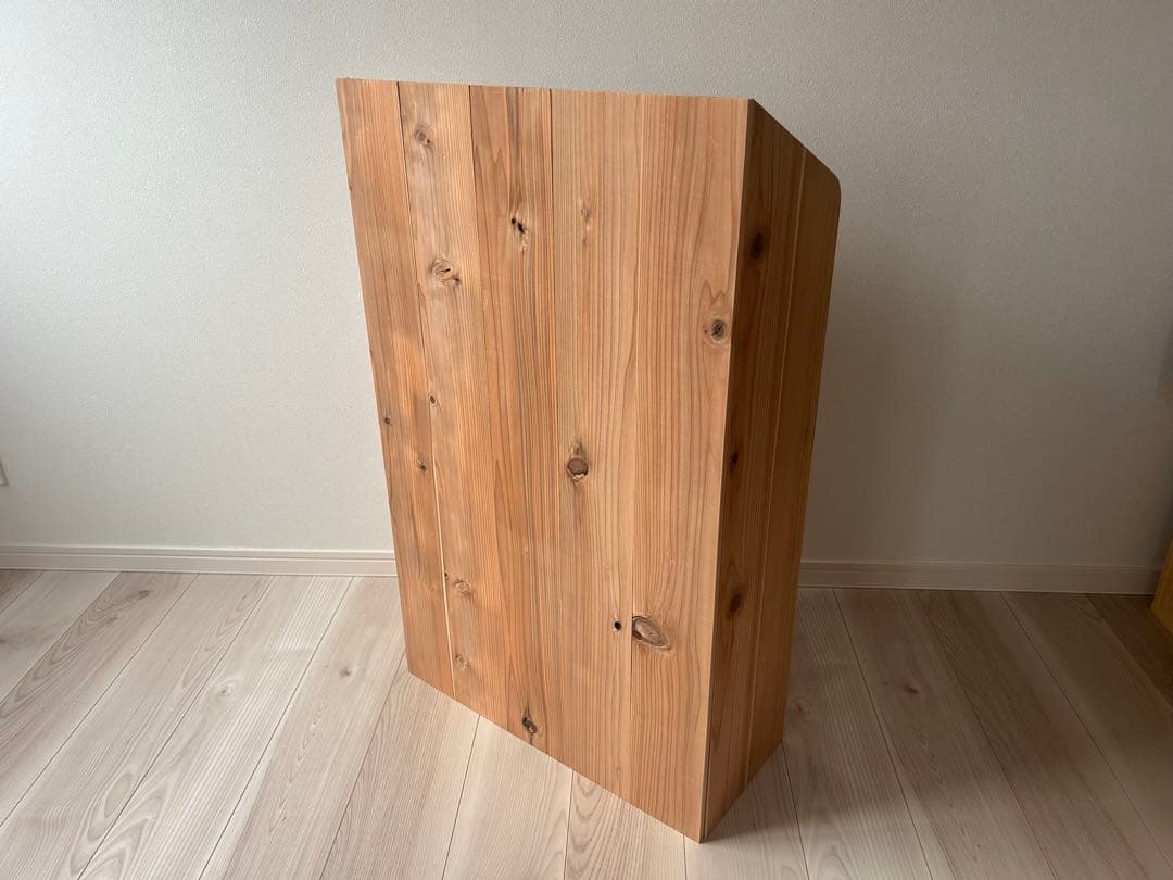 【hauOli】オーダー品♪杉無垢材を使ったかわいい折り畳みレジカウンター