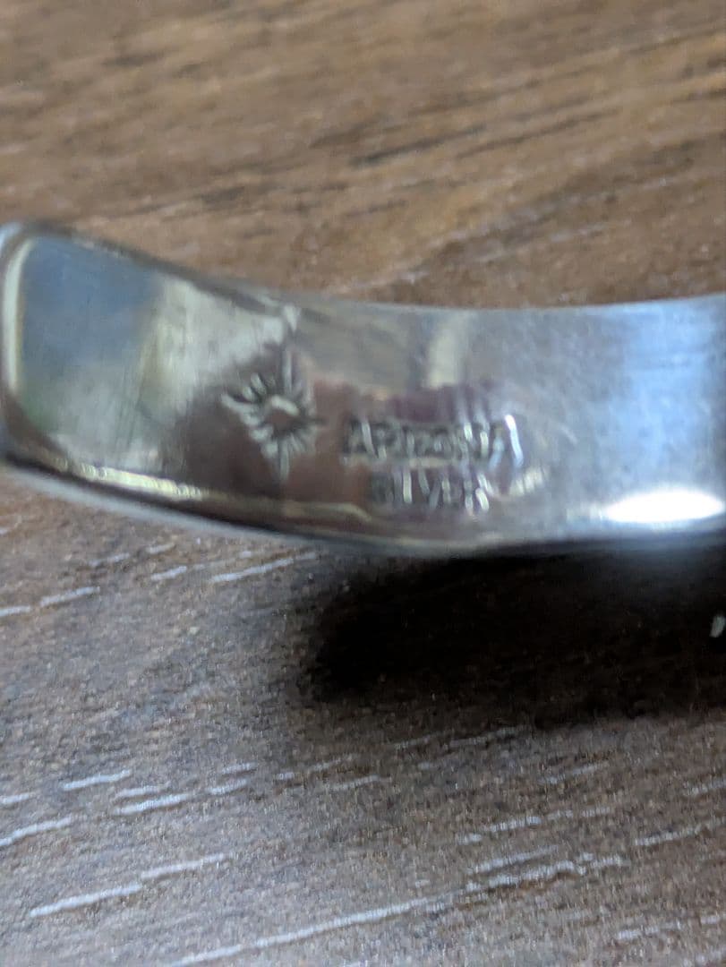 アリゾナ　バングル　ターコイズ　シルバー