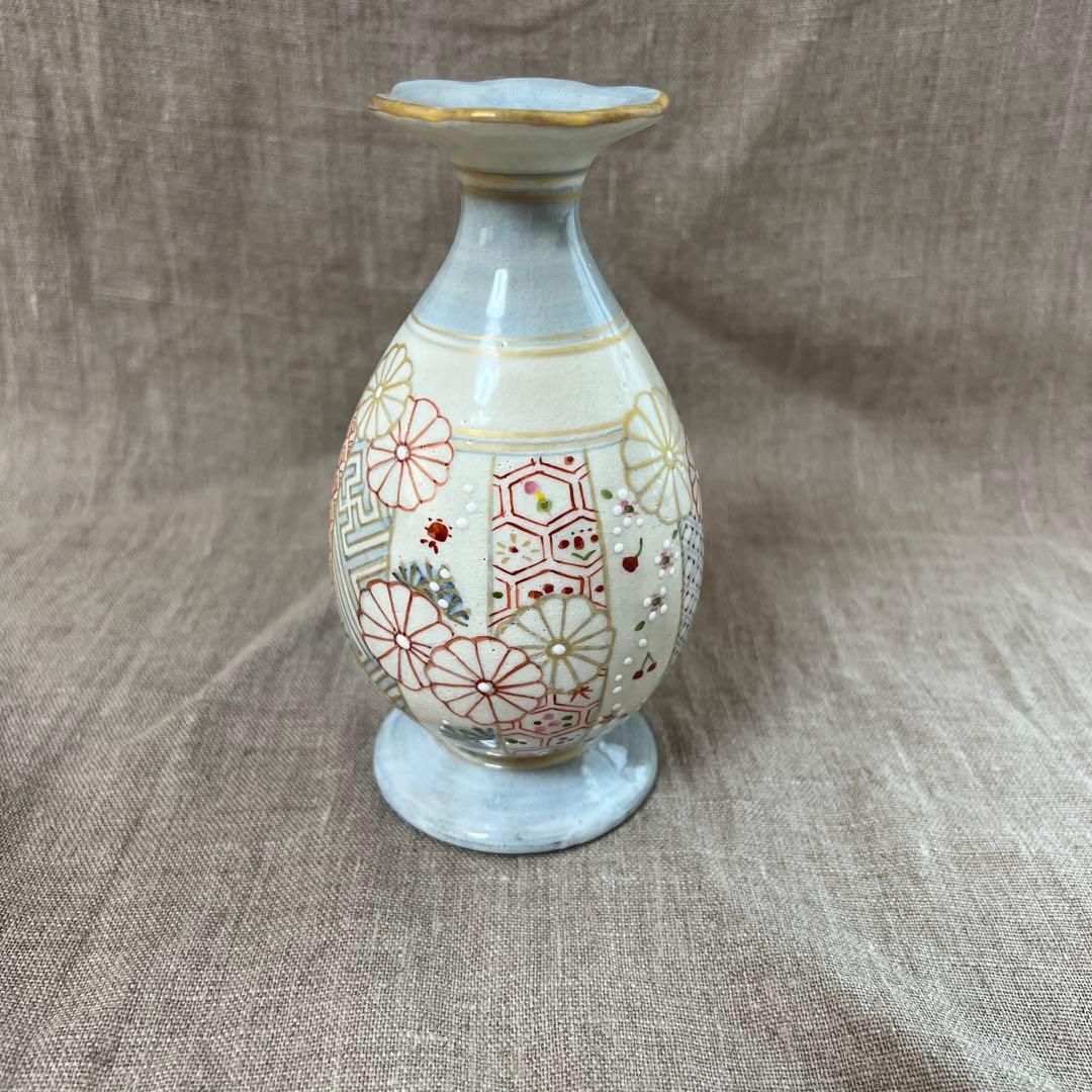 原依子さん　花小紋　花器　一輪挿し