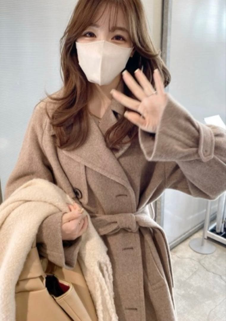 COCODEAL ウールトレンチデザインコート