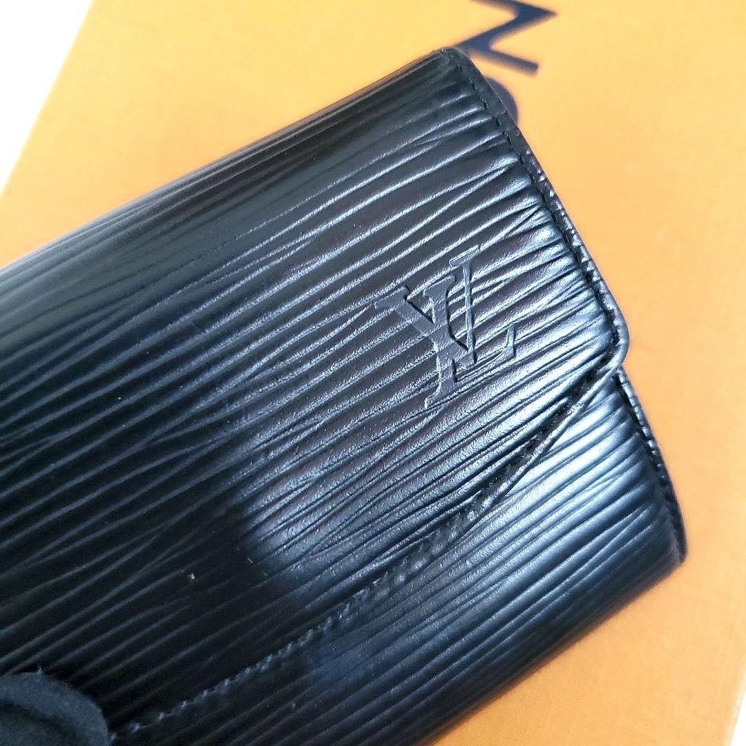 良品 ルイヴィトン ケース 小銭入れ カードケース 黒 エピ サーンプル