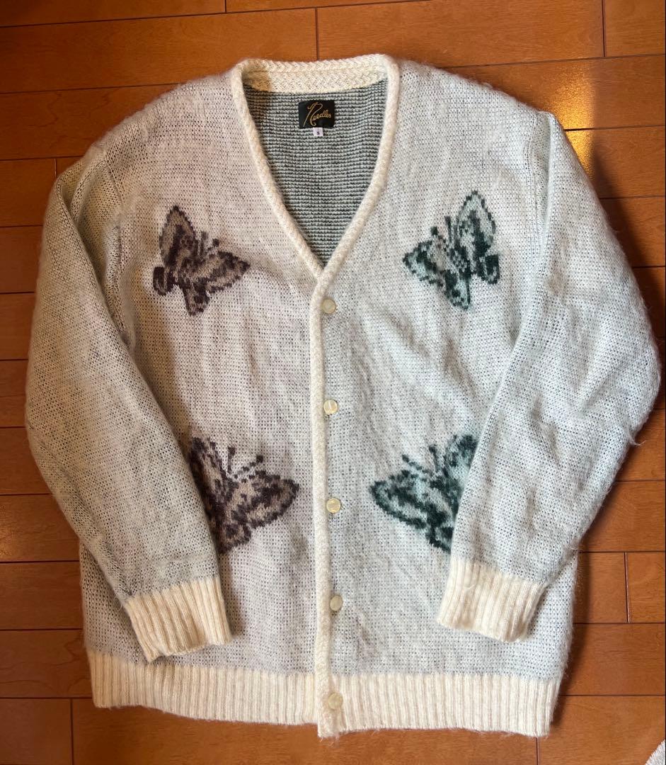 Needles モヘア カーディガン studious 別注 パピヨン　ホワイト