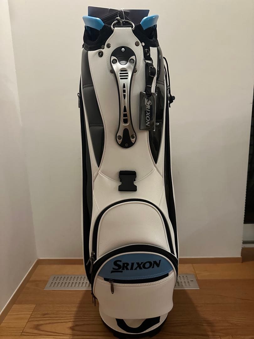 Srixon キャディバッグ ホワイト/ブルー　スリクソン