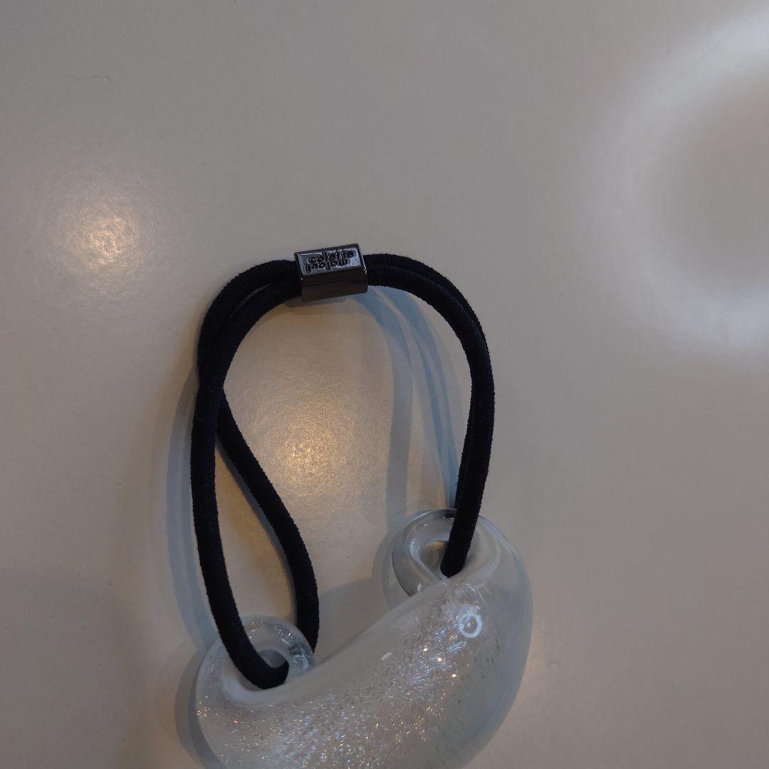 コレットマルーフ ガラス製ヘアゴム ホワイト