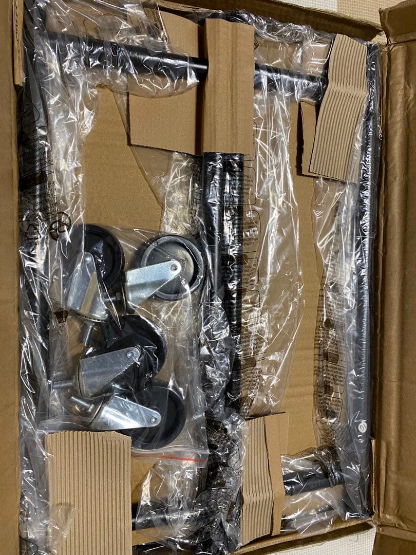 ハンガーラック 200kg耐荷重 洋服掛け キャスター付き 室内物干し