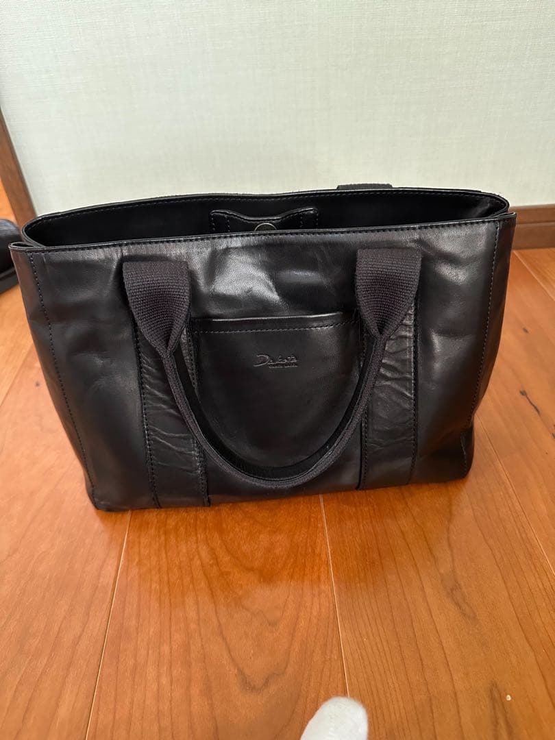 黒 レザー トートバッグ 中型