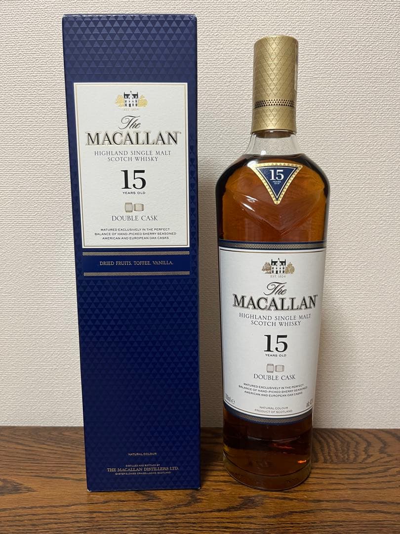 The Macallan 15 Double Cask 700ml新品,未開栓