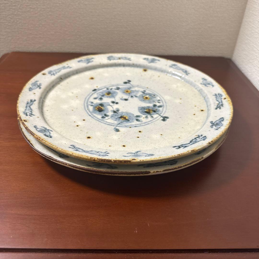 コウホ窯　市野吉記　プレート2枚セット