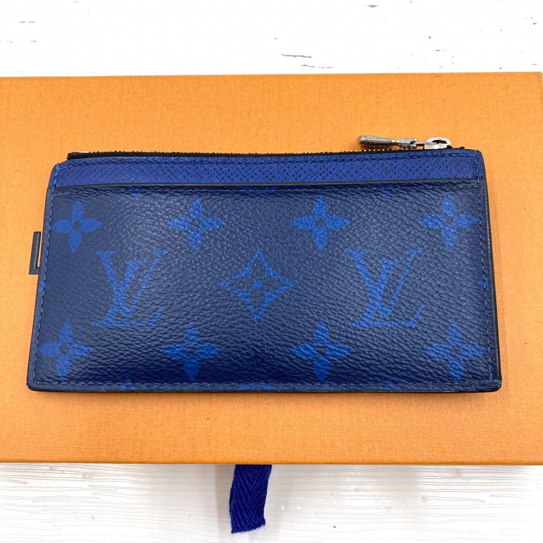 【美品・IC搭載】ルイヴィトン タイガラマ カードホルダー ブルー