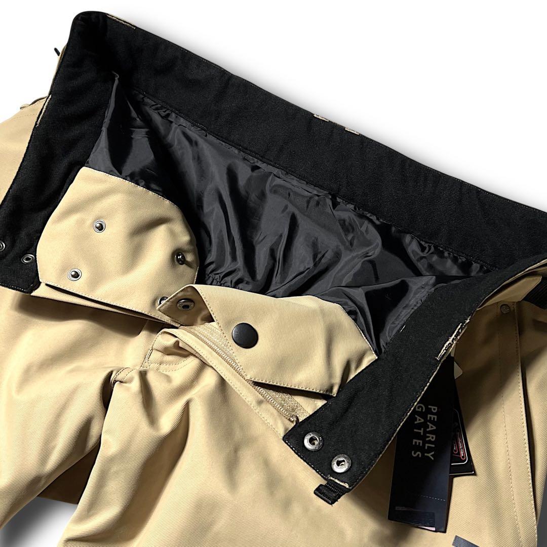 ベージュ パーリーゲイツ 定3.9万 防汚防水防風 ストレッチ スノーウェア