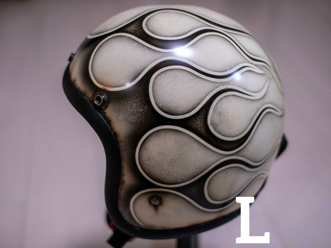 L 極小帽体　500tx スモールジェット　アイボリーエイジング黒フレア