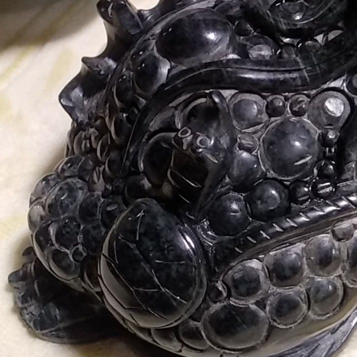 超特大7.4kg 天然石 オブシィディアン 黒曜石 貔貅(三本足蛙) 蝙蝠 亀