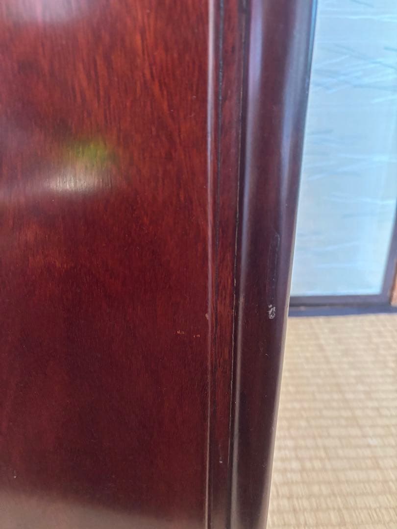 ☆値下げ☆ 花梨 螺鈿細工 小引出し 小物入れ ８段 箪笥 唐木　未使用保管品